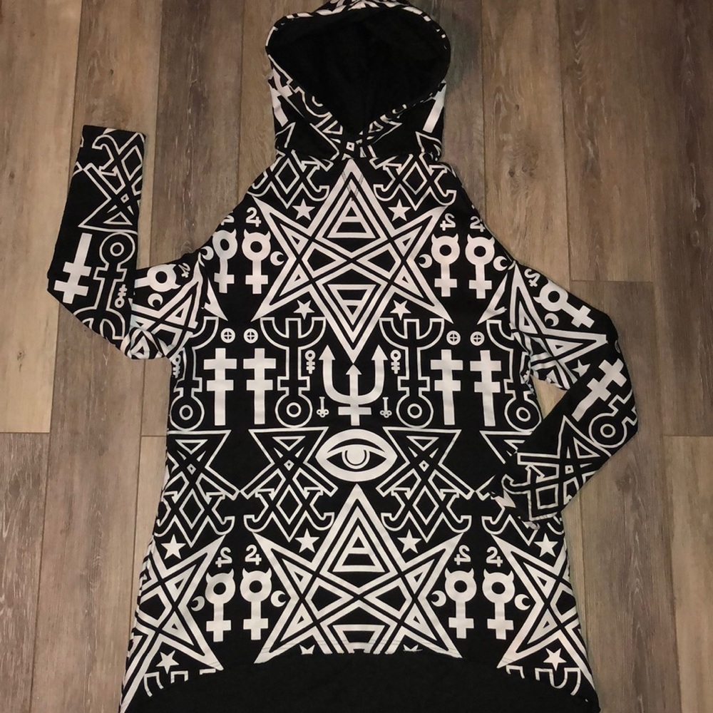 KILLSTAR THELEMA RITUAL PULLOVER CLOAK HOODIE